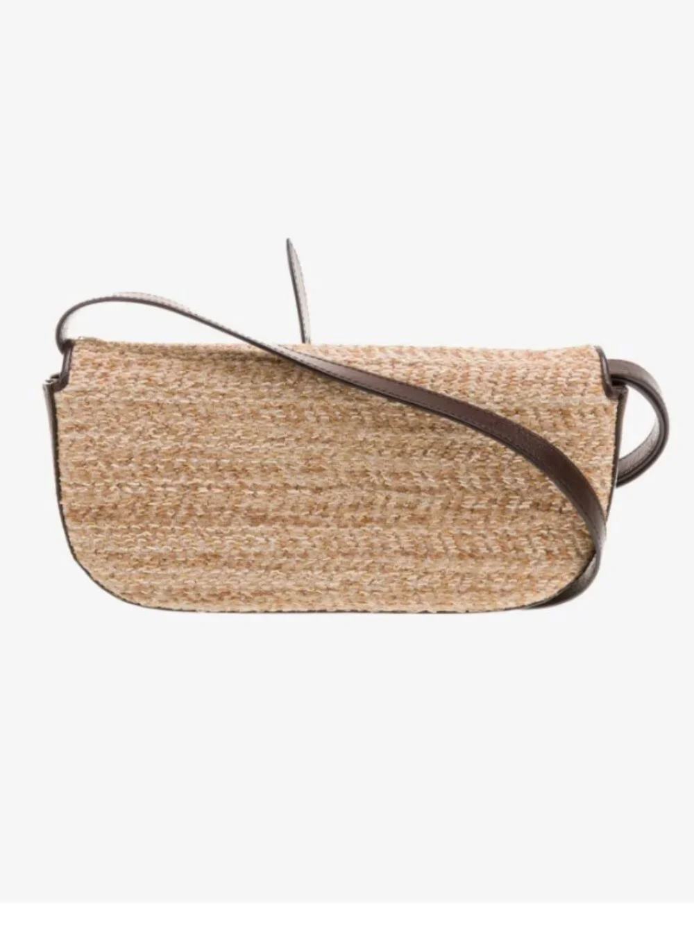 $1490 NEW Brunello Cucinelli Raffia Shoulder Bag